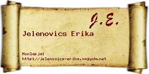 Jelenovics Erika névjegykártya